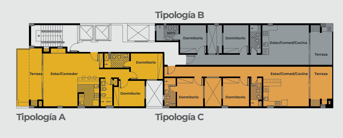 Plano de las tipologías